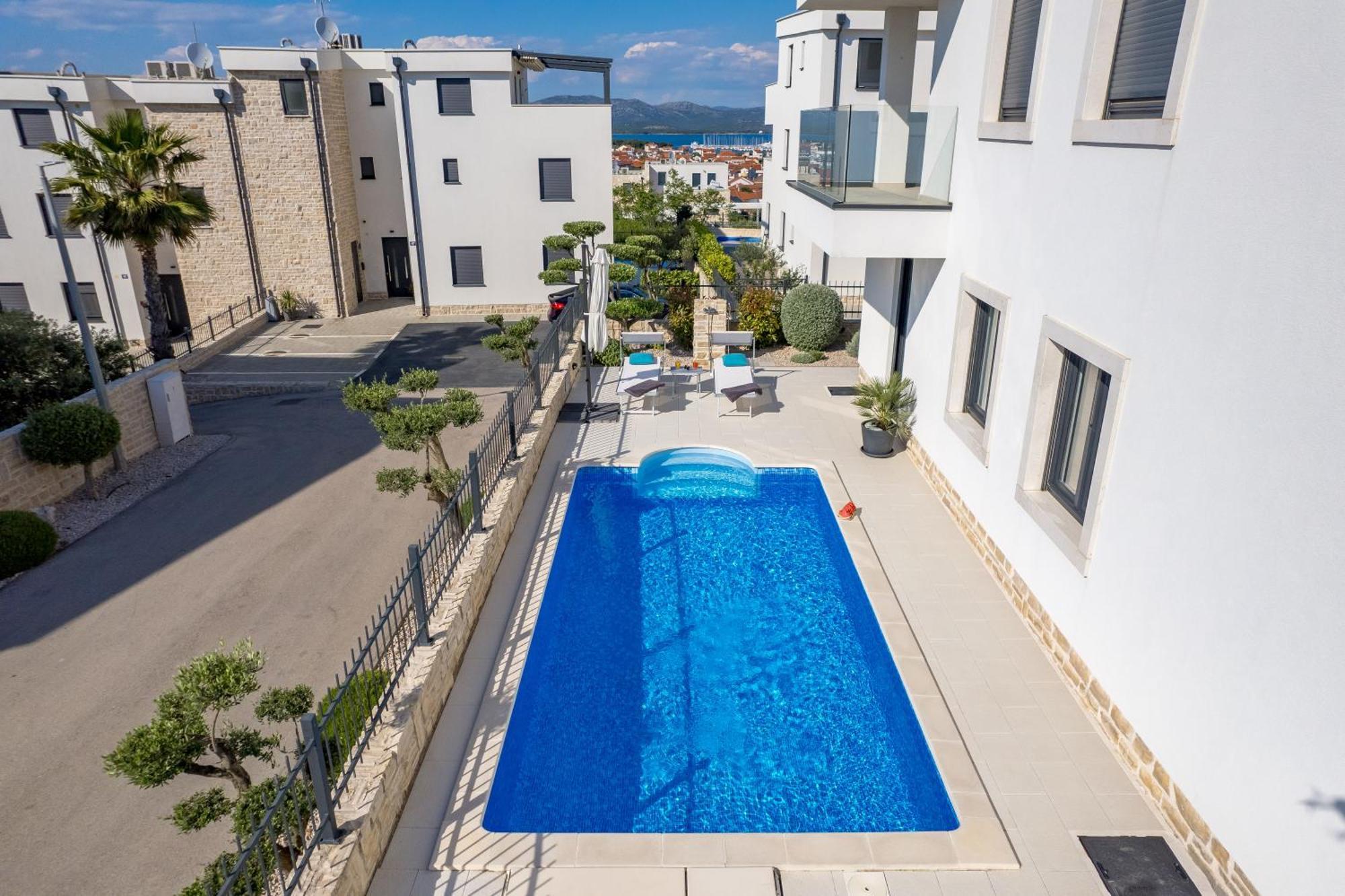 Luxury Apartment Hyperion With Private Pool And Garden Murter Exterior foto